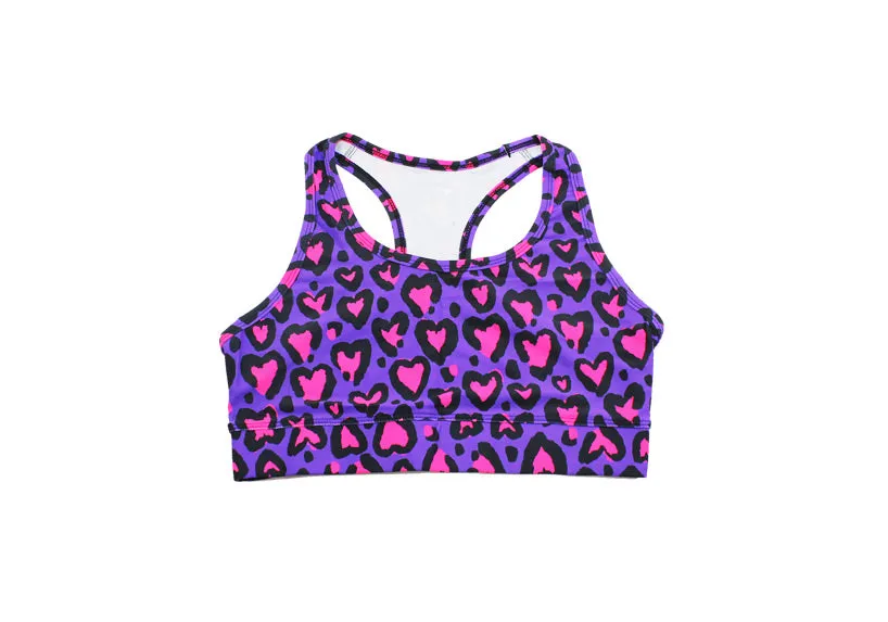 Love Leopard Pink Sports Bra