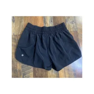 Lululemon Tracker Short 4&quot; Black Sz 10 Athletic Running Yoga