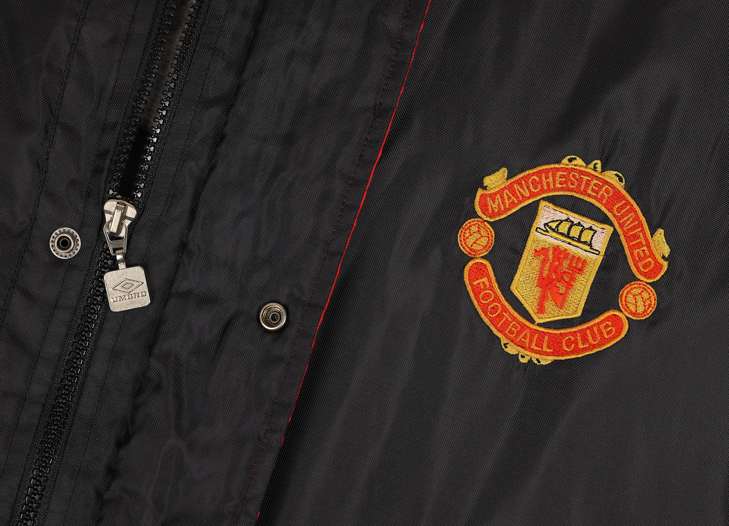 Manchester United Umbro 90s Managers Coach Jacket - Black - M