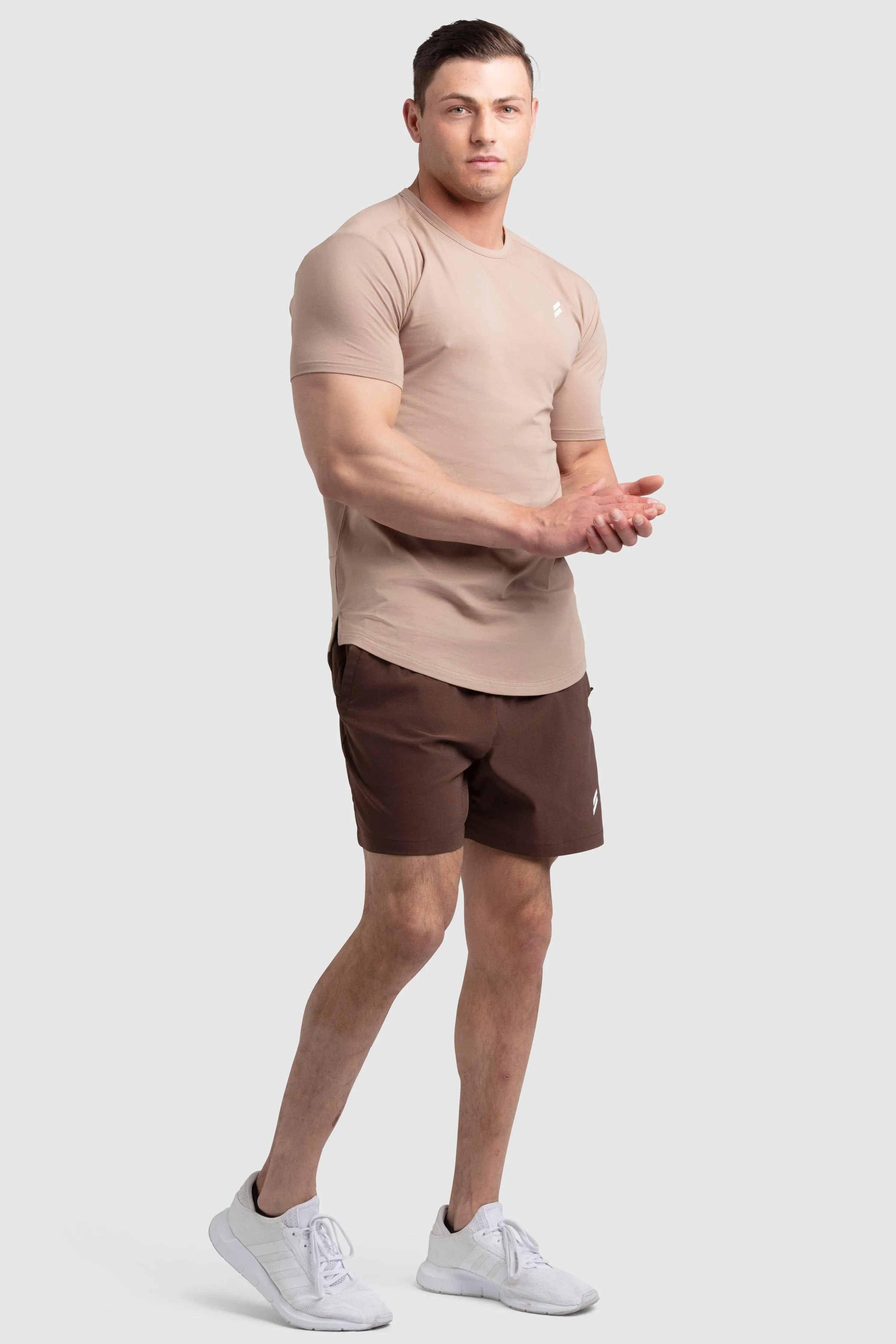 Mark Drop Tee V3 - Light Taupe