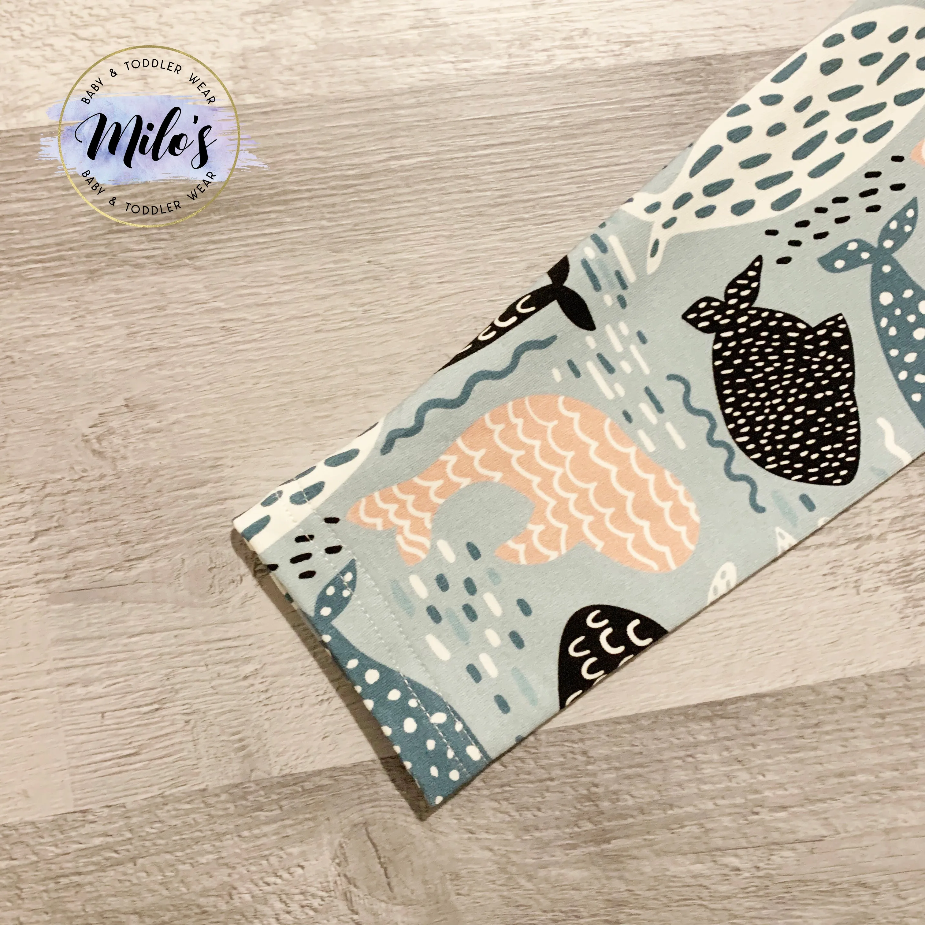 Maternity Over the Bump - Blue Whale Mama Leggings