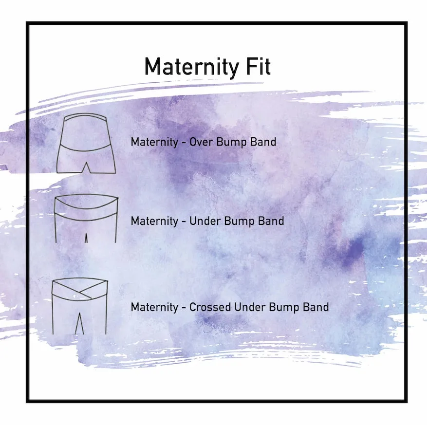 Maternity Over the Bump - Blue Whale Mama Leggings