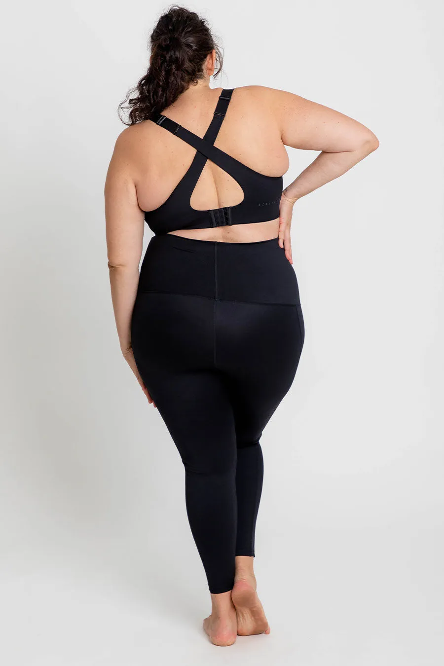 Maternity Support Full Length Legging with Pockets - Black