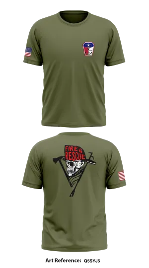 Mcqueeney Fire Dept Store 1 Core Men's SS Performance Tee - q5SYJ5