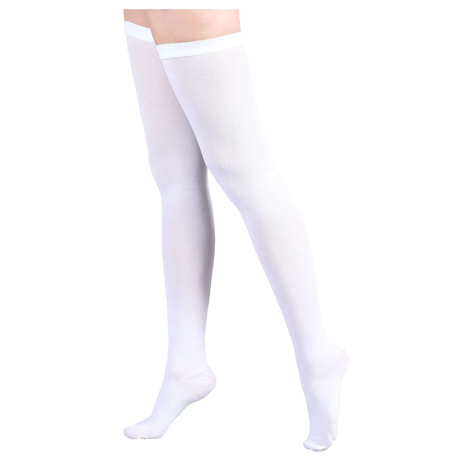 MD 15-20mmHg Thigh High Compression Socks Inspection Toe