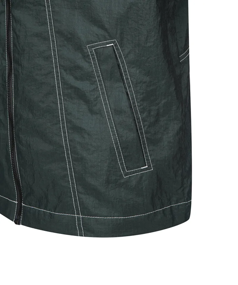 Men's Hoody Windbreaker Jacket - Green