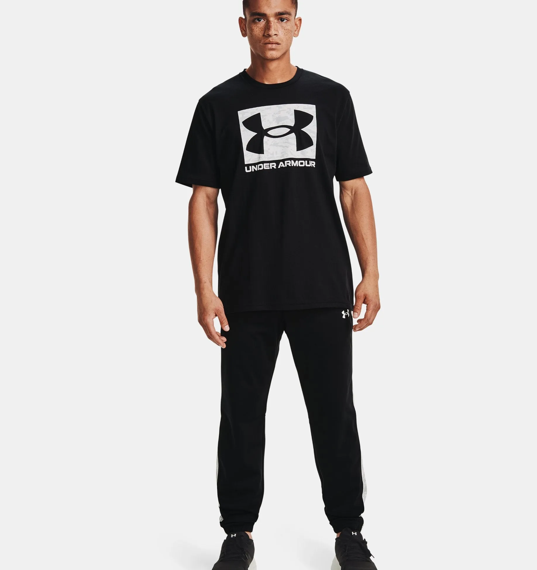 Men's UA ABC Camo Boxed Logo Short Sleeve