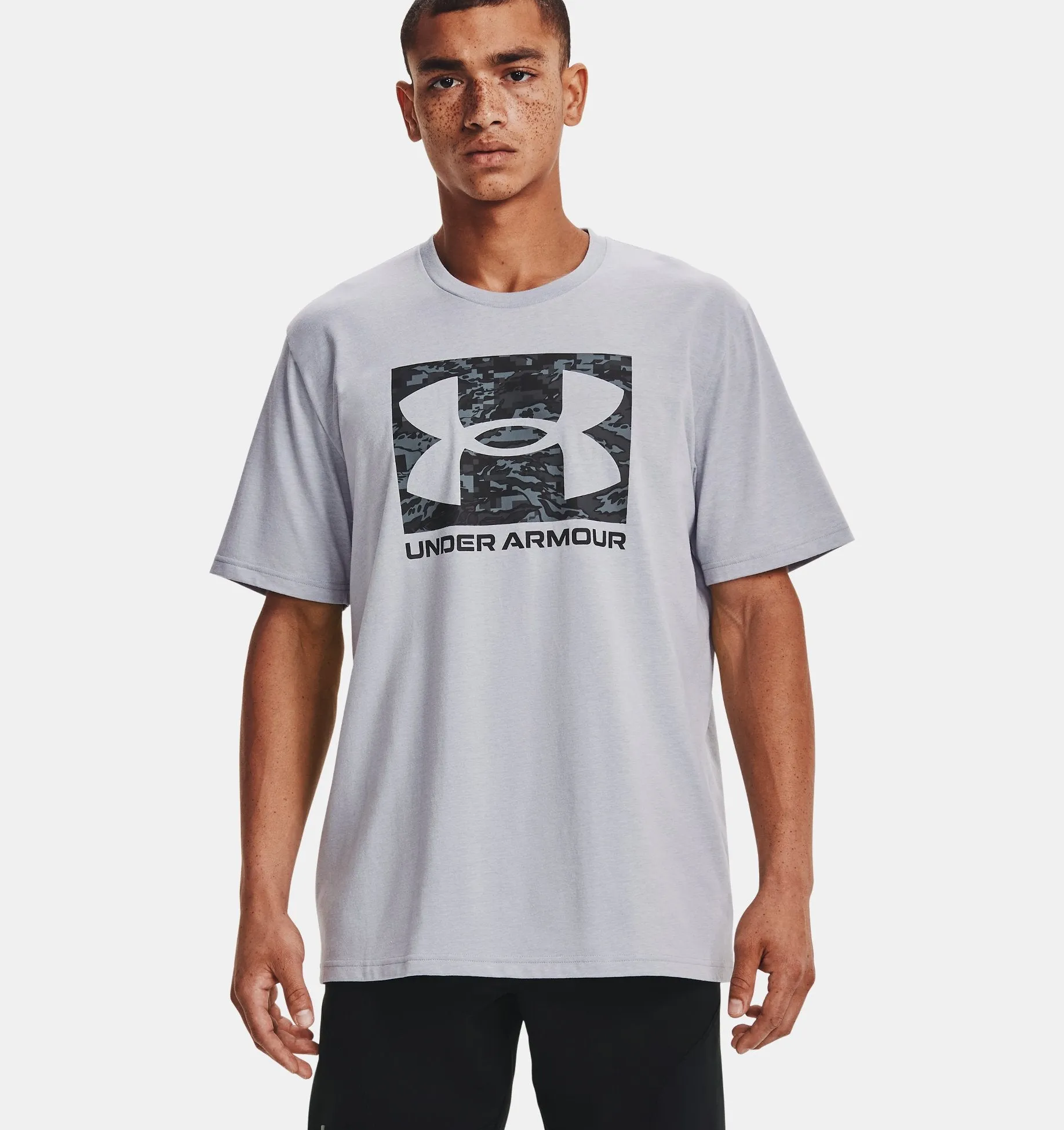 Men's UA ABC Camo Boxed Logo Short Sleeve