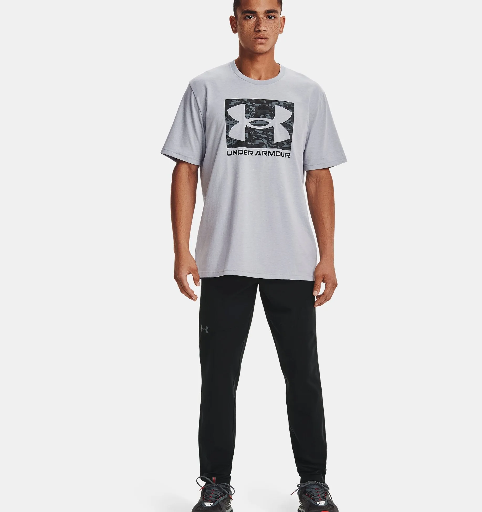 Men's UA ABC Camo Boxed Logo Short Sleeve