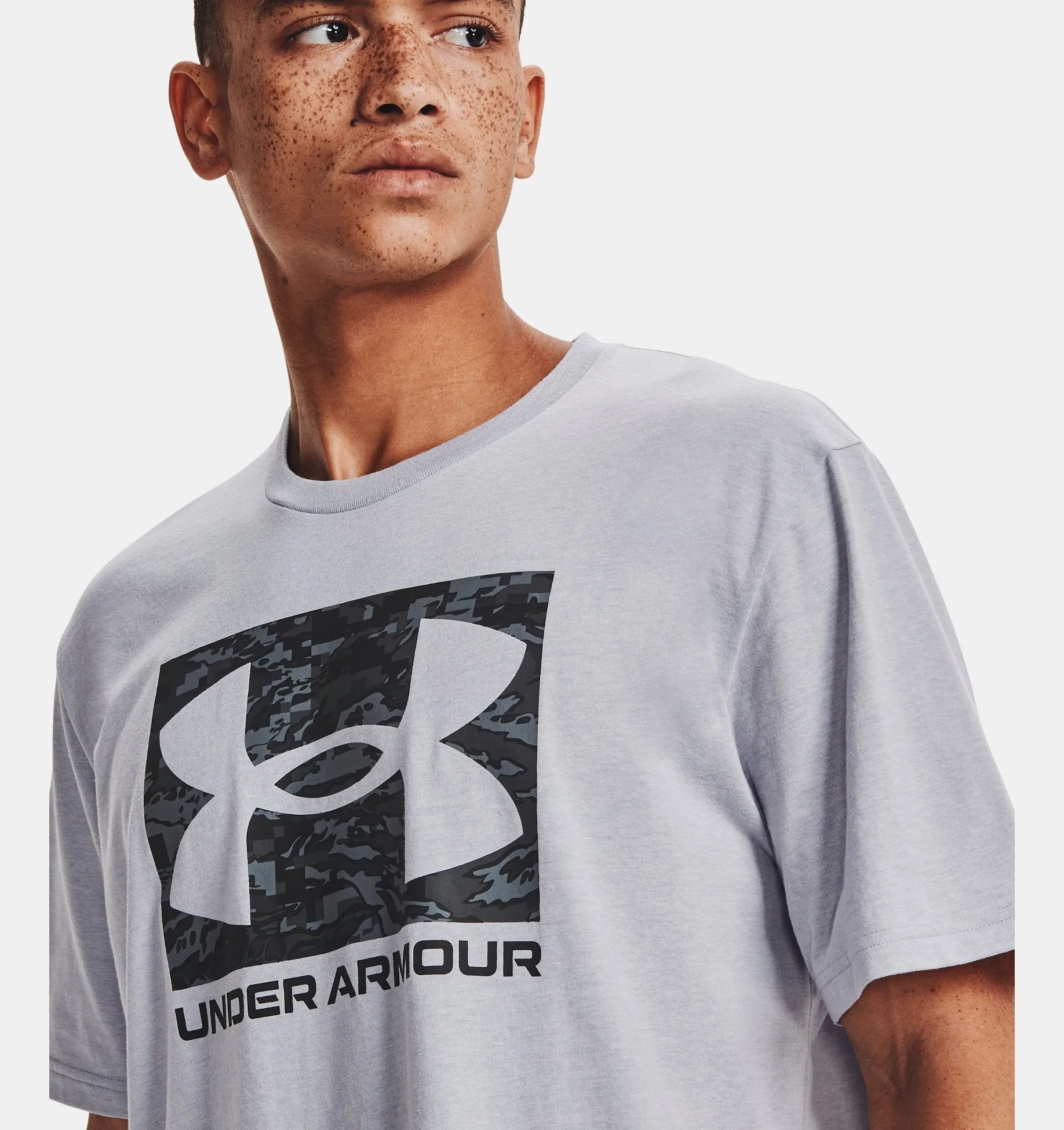 Men's UA ABC Camo Boxed Logo Short Sleeve