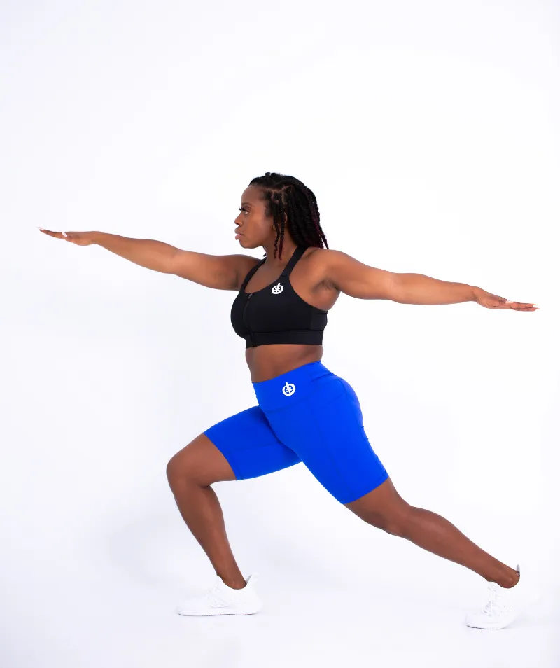 Mid Thigh Pocket Short | Blue