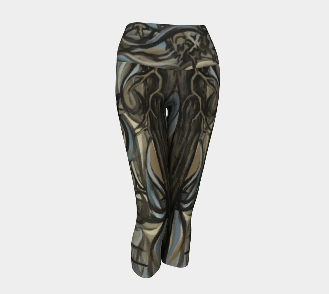 Misty Trees Yoga Capris