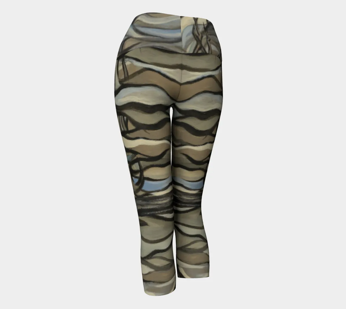 Misty Trees Yoga Capris
