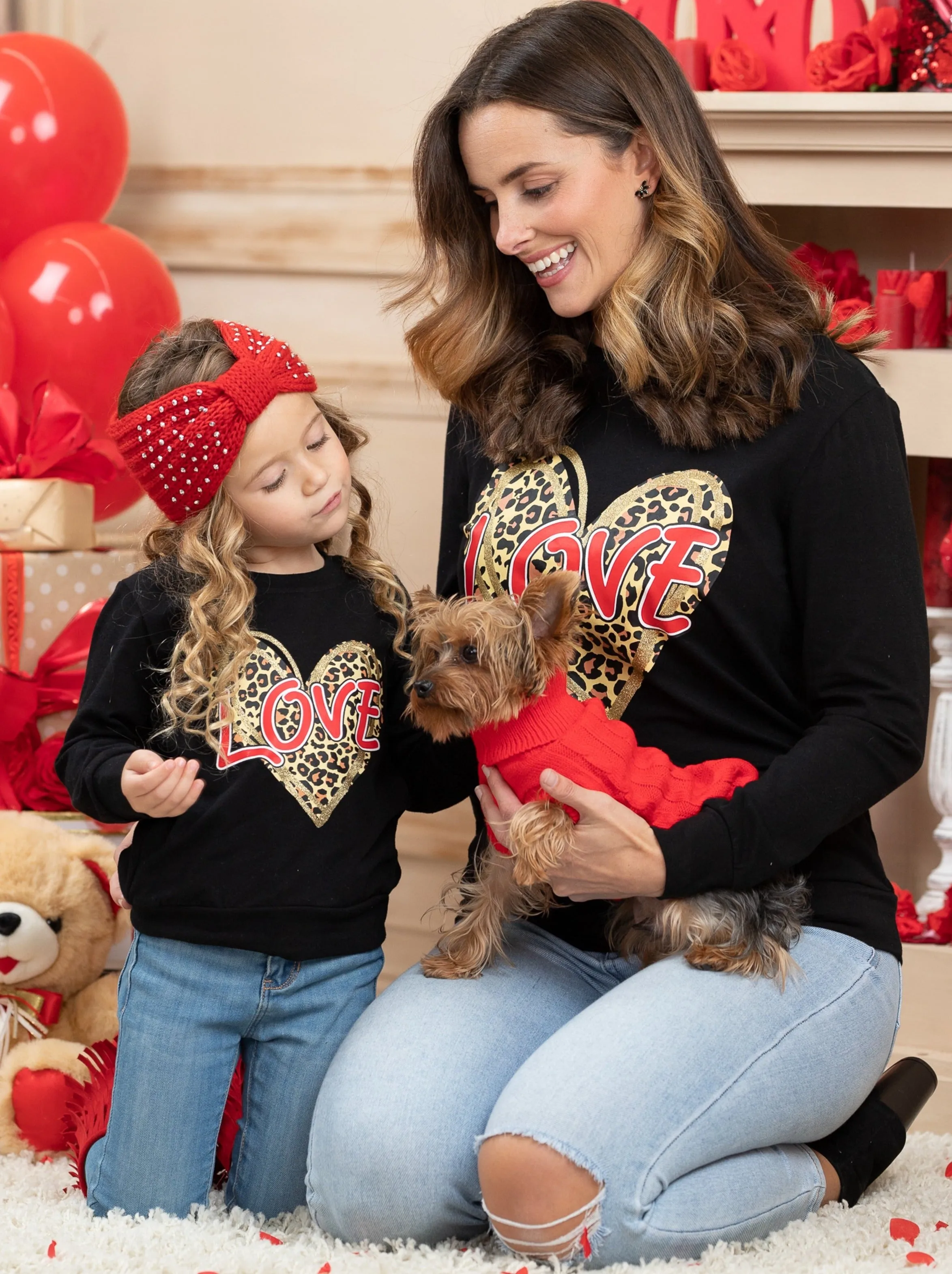 Mommy and Me Roaring Love Long Sleeve Top