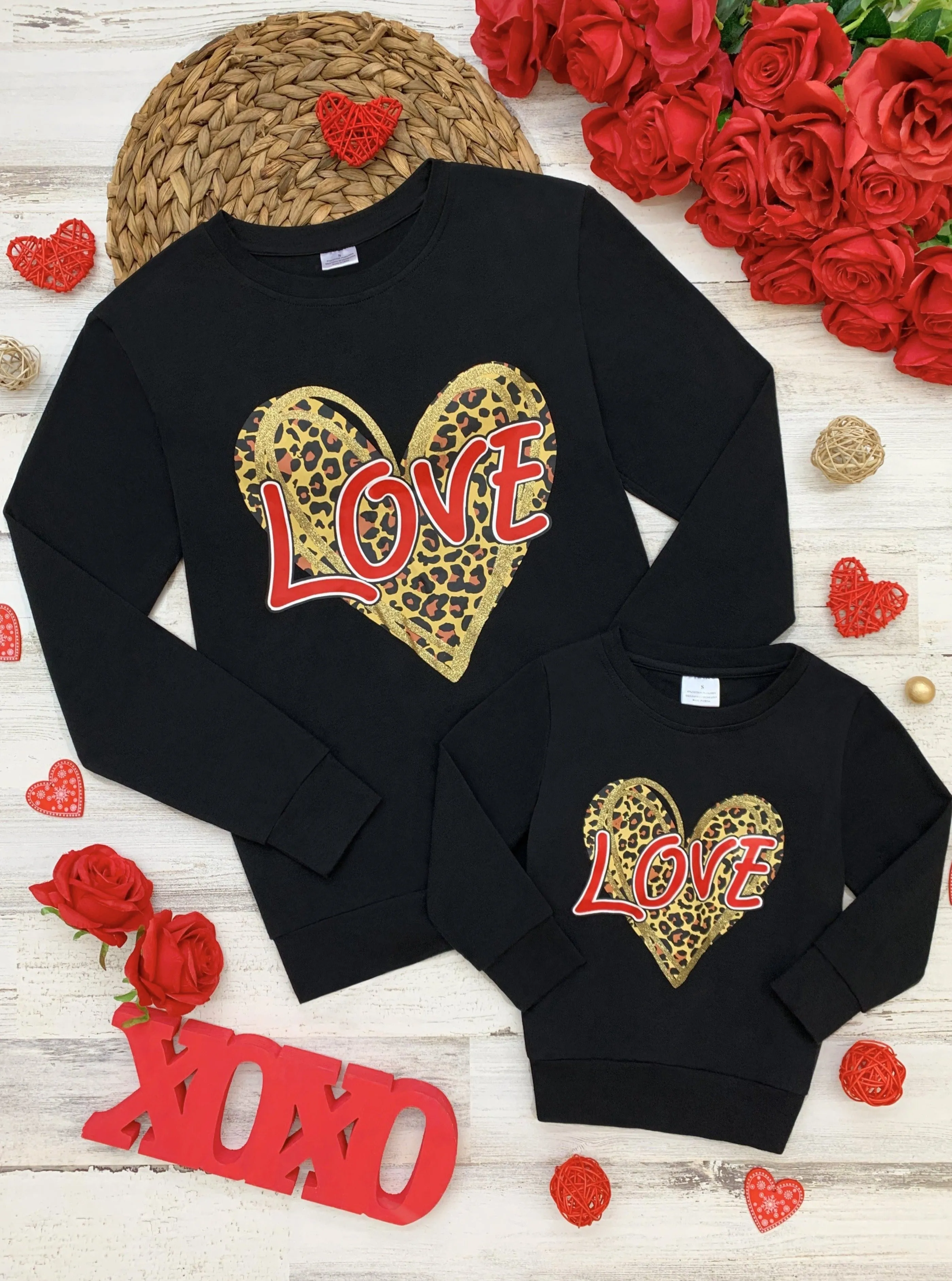 Mommy and Me Roaring Love Long Sleeve Top