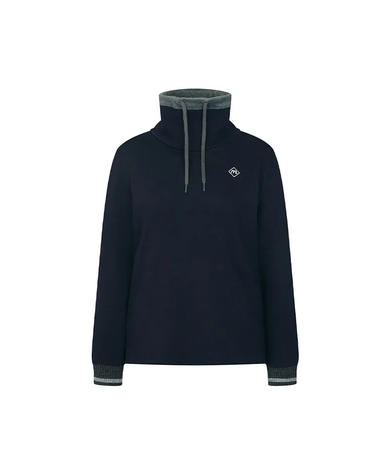Monday Flow Warm Soft Fleece Top - Dark Navy
