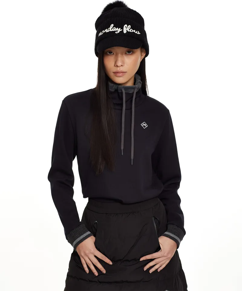 Monday Flow Warm Soft Fleece Top - Dark Navy