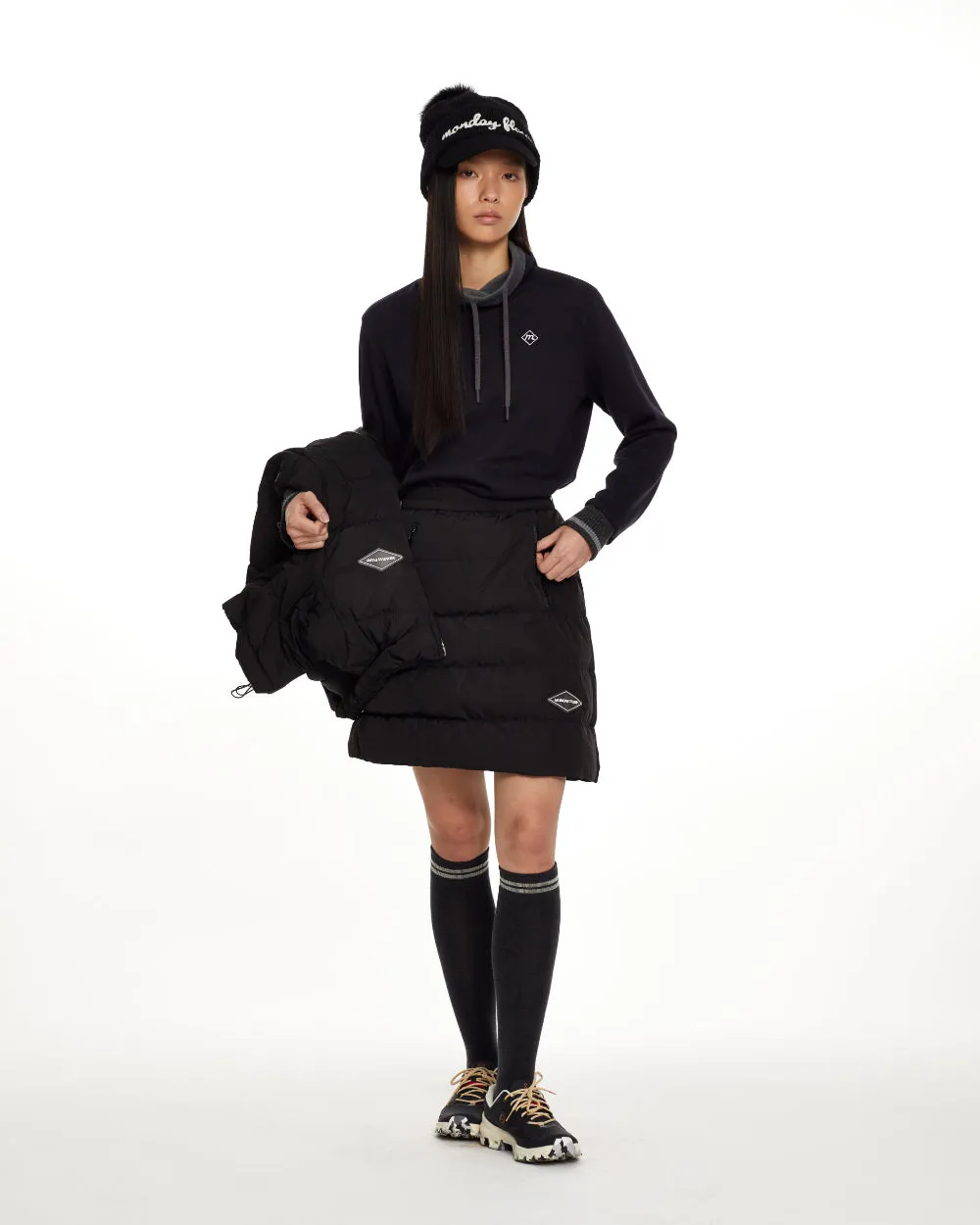 Monday Flow Warm Soft Fleece Top - Dark Navy