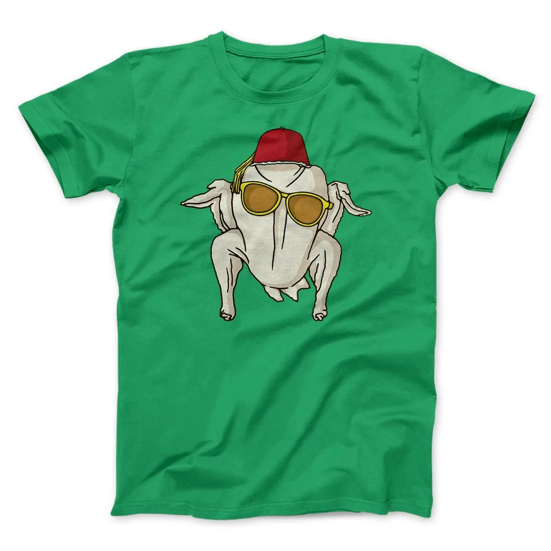 Monica Turkey Head Funny Thanksgiving Men/Unisex T-Shirt
