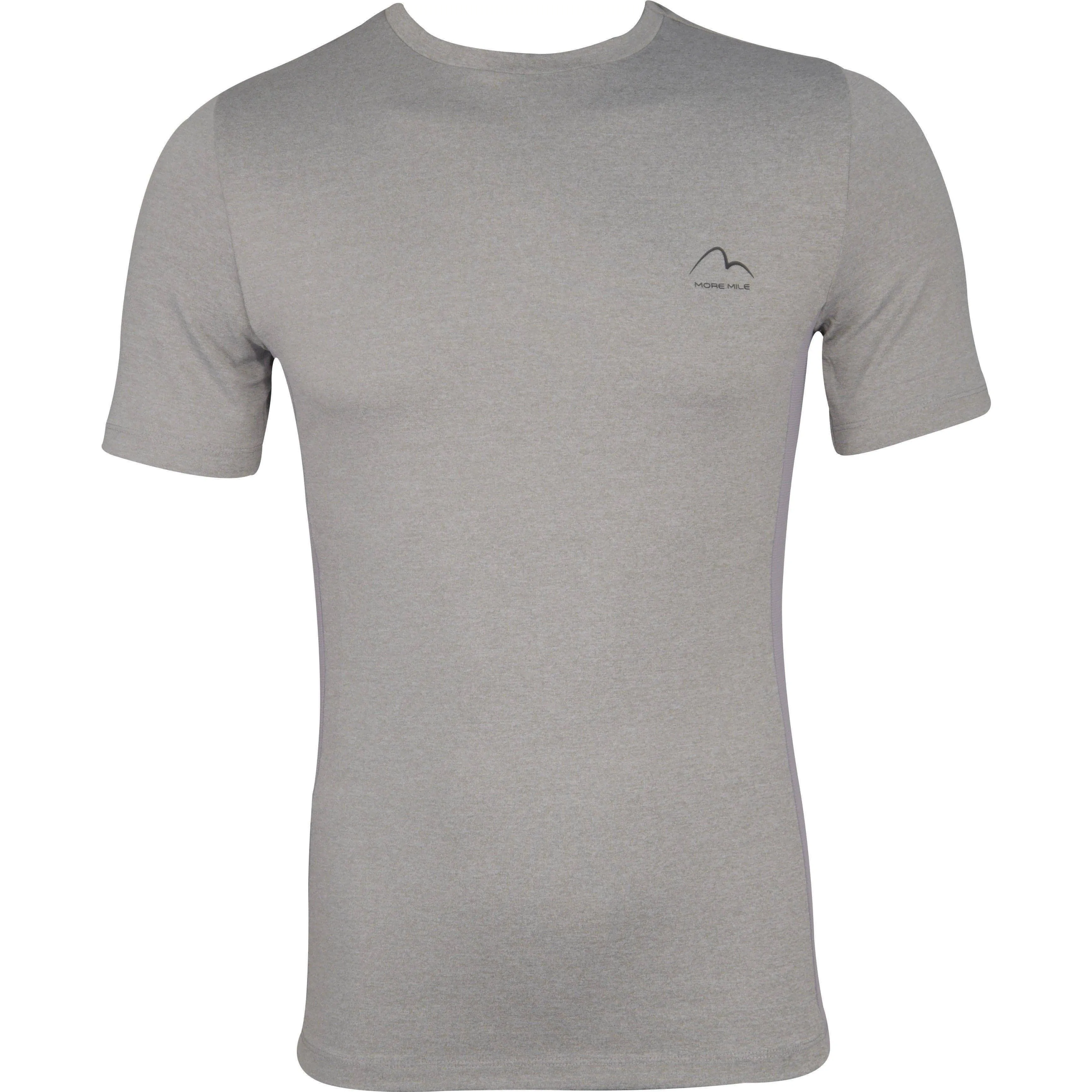 More Mile Warrior Short Sleeve Mens Fitted Training Top - Grey