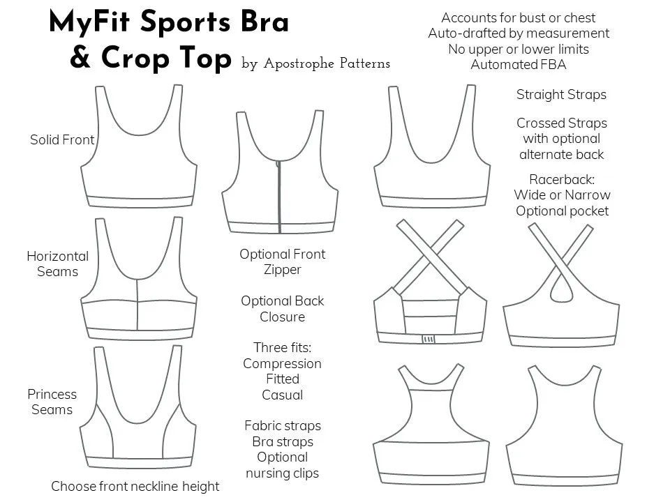 MyFit Sports Bra & Crop Top