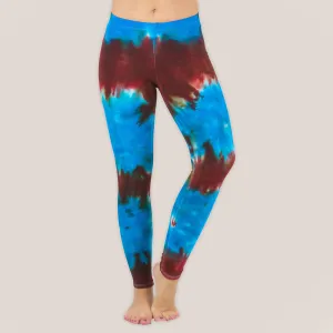 Navajo Jewel Tie Dye Yoga Leggings