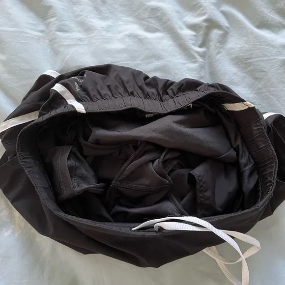 Never worn: New Balance black &amp; white running shorts