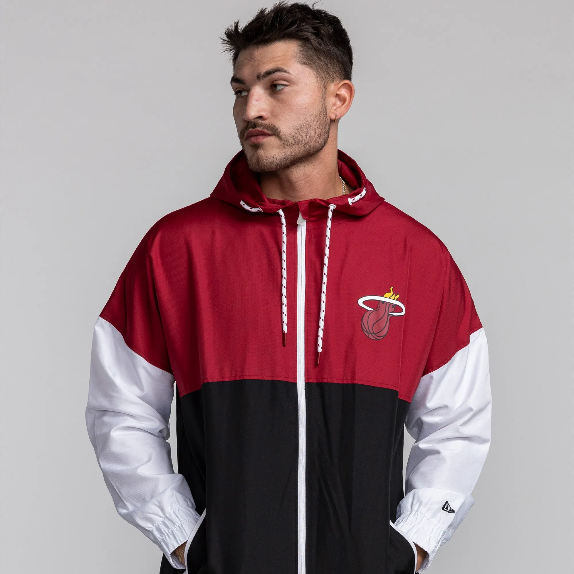 New Era Miami HEAT Colorblock Windbreaker