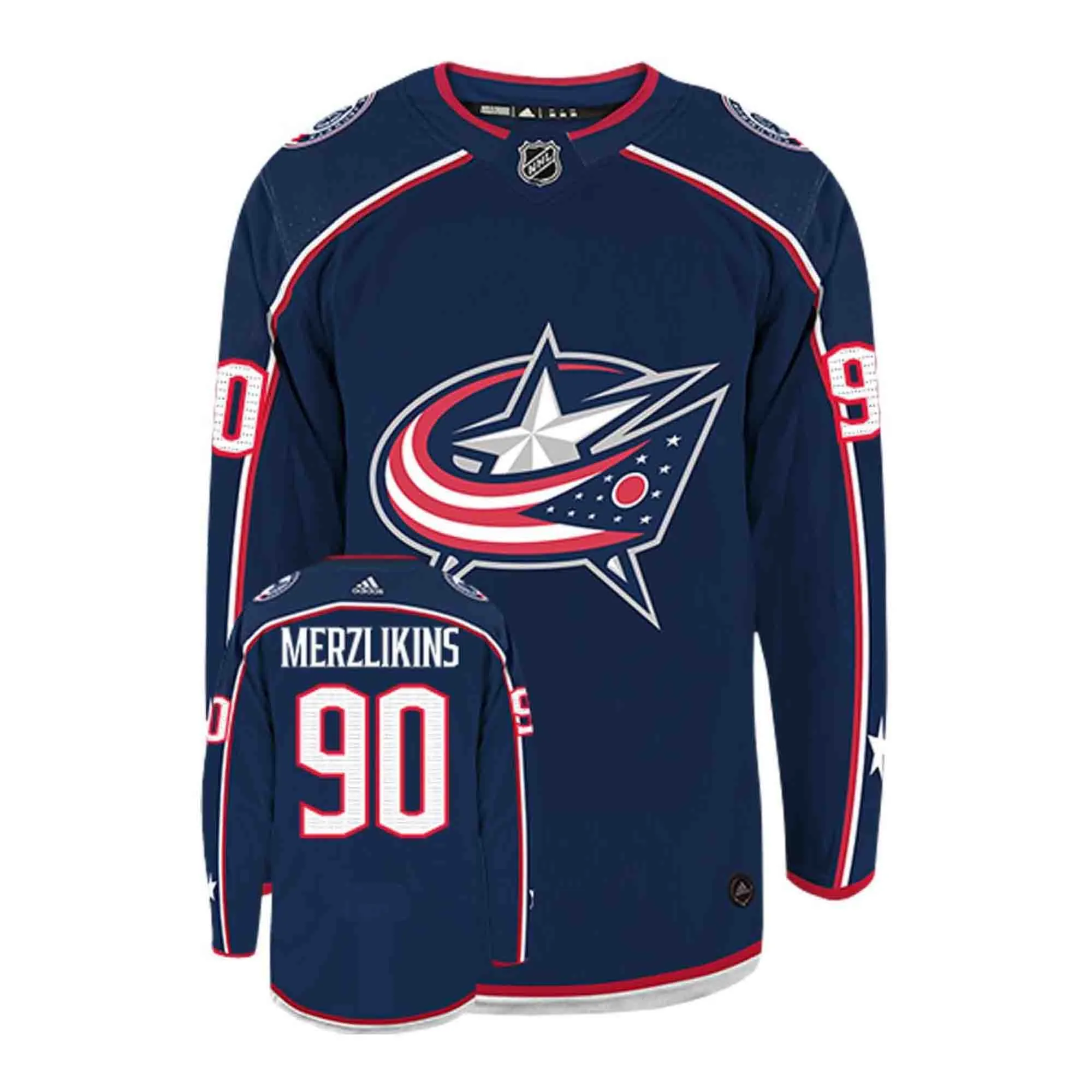 NHL Elvis Merzlikins Columbus Blue Jackets 90 Jersey