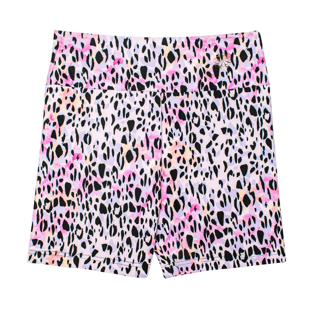Nicole: Midi Length Bike Shorts in Sundaze Leopard Print
