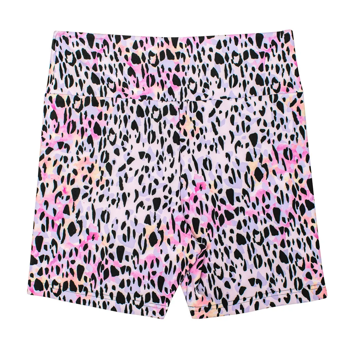 Nicole: Midi Length Bike Shorts in Sundaze Leopard Print