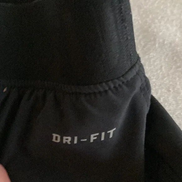 Nike Pro Two-in-One Shorts Athletic Running Bottoms Spandex Small Black VEUC