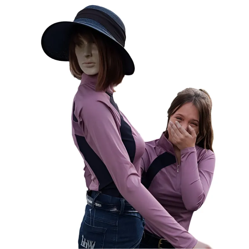 Nimeesha's Shirt - Magic Athletic Shirt Pink Rose' & Navy