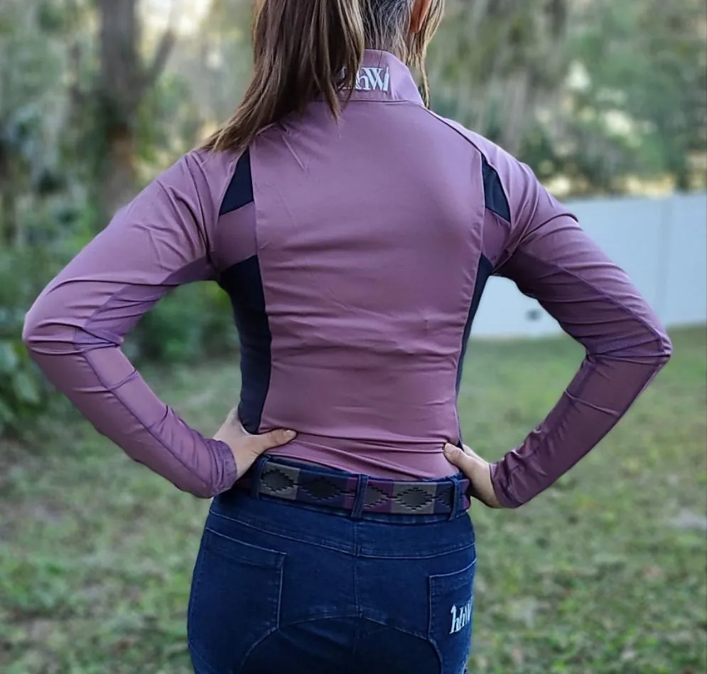 Nimeesha's Shirt - Magic Athletic Shirt Pink Rose' & Navy