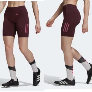NWT Adidas THE IN SHO PK W Cycling Shorts Padded In Shadow Maroon