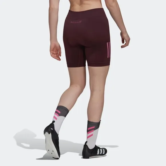 NWT Adidas THE IN SHO PK W Cycling Shorts Padded In Shadow Maroon