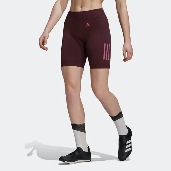 NWT Adidas THE IN SHO PK W Cycling Shorts Padded In Shadow Maroon