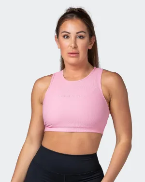 Off Duty Rib Cropped Tank - Strawberry Pink