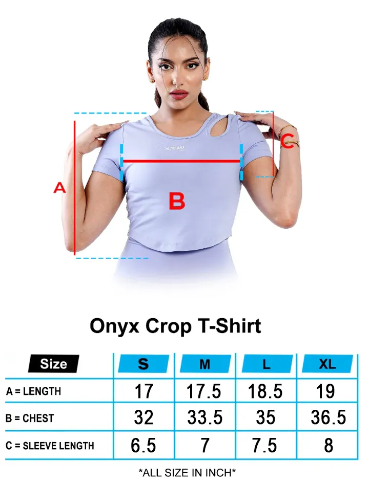 Onyx Crop T-Shirt - Blue