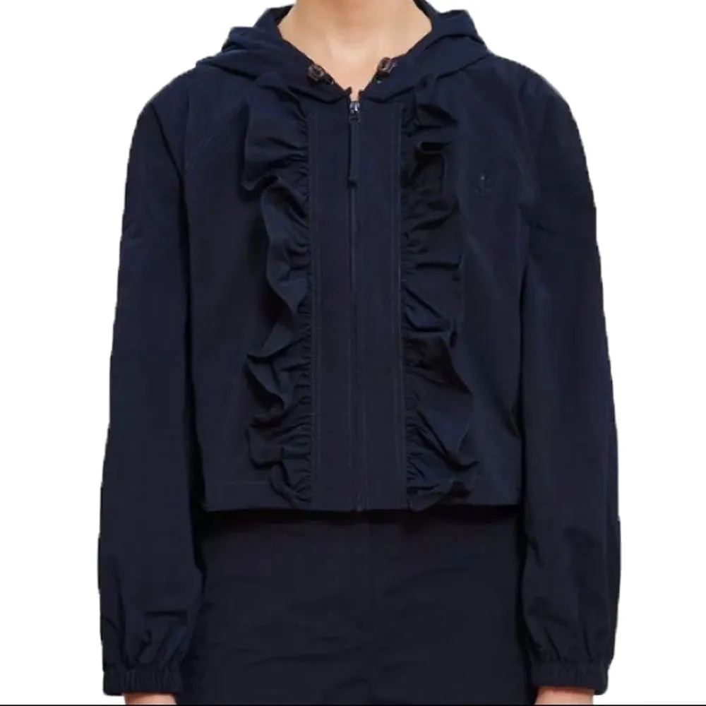 OPENING CEREMONY Women's Collegiate Navy Ruffle Winbreaker X-Small $295 NWT