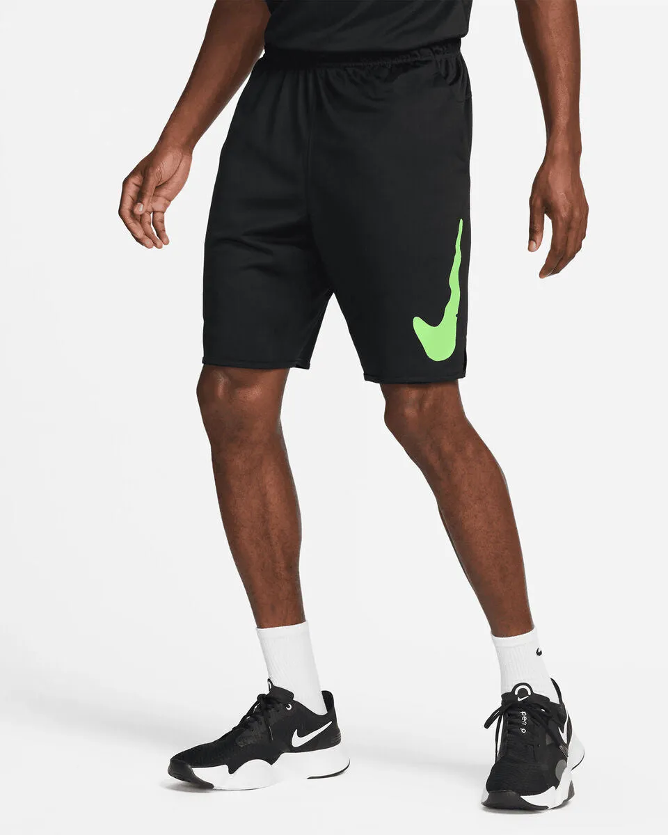 PANTA NIKE RUNNING PANTALONCINI SHORTS UOMO CROSSFIT NERO