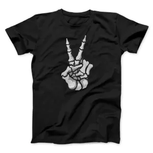 Peace Skeleton Hand Men/Unisex T-Shirt