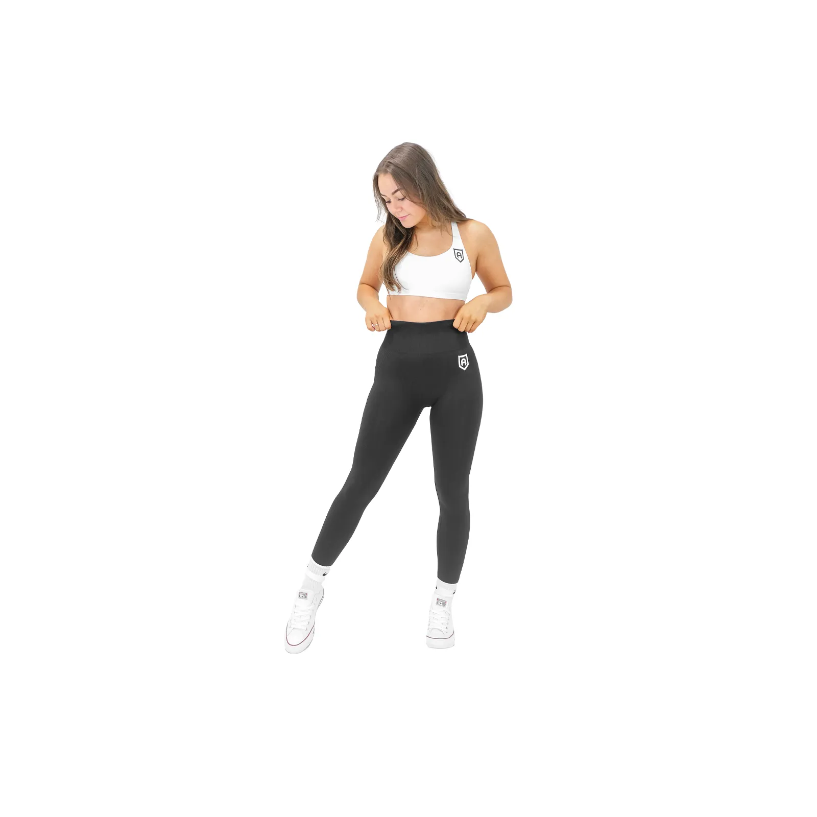 Peach Leggings - Black