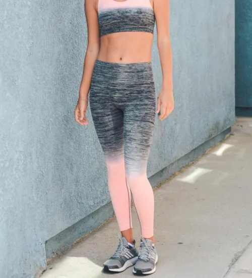 Pink/Peach Ombre Sports / Yoga Leggings