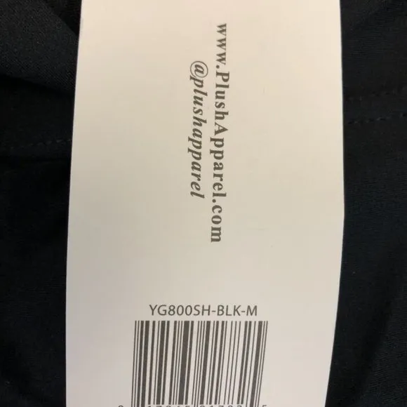 Plush, Women’s Black Compression Shorts, Size Medium