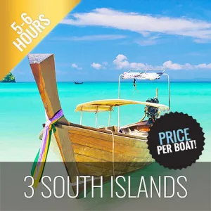Private Longtail Tour 3 South Islands Koh Mudsum, Koh Tan & Koh Rap
