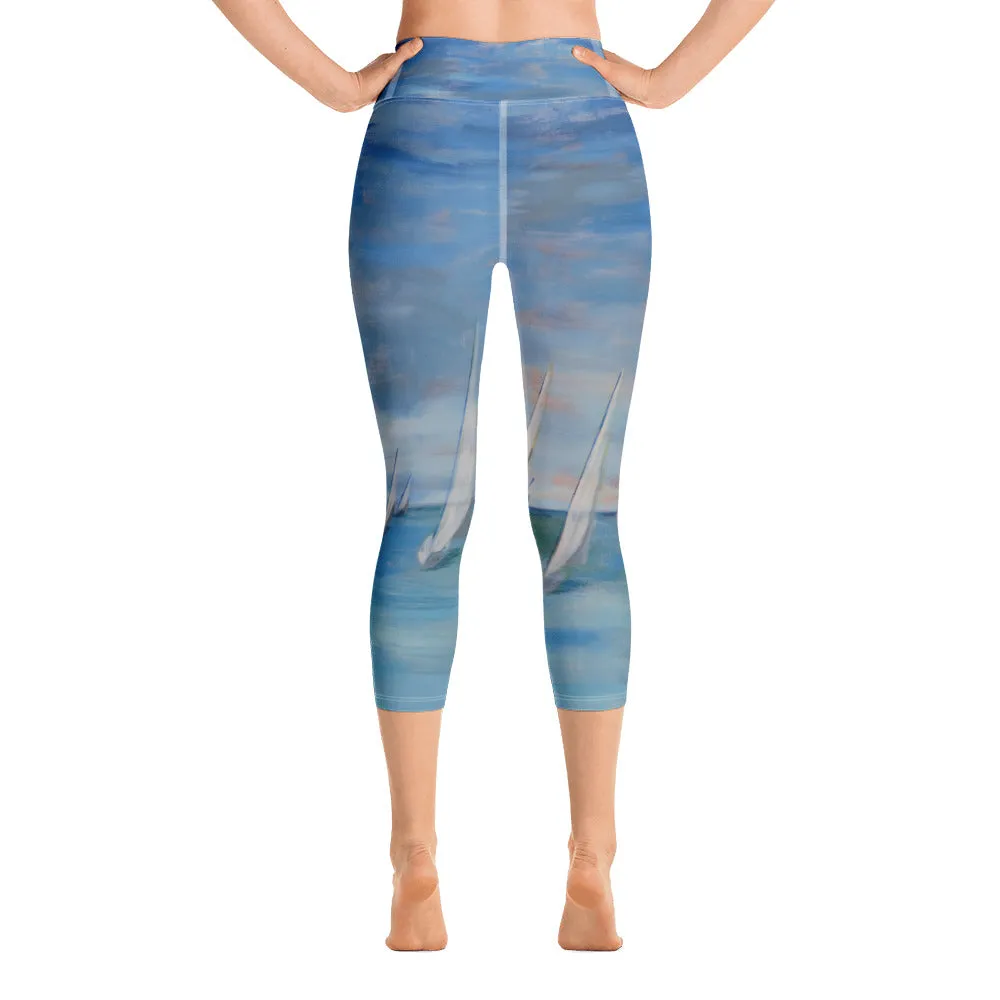 "Incoming - One Design" - Yoga Capri Leggings