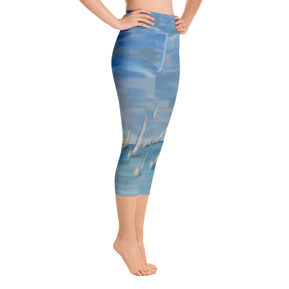 "Incoming - One Design" - Yoga Capri Leggings