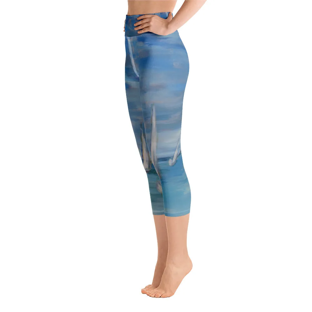 "Incoming - One Design" - Yoga Capri Leggings