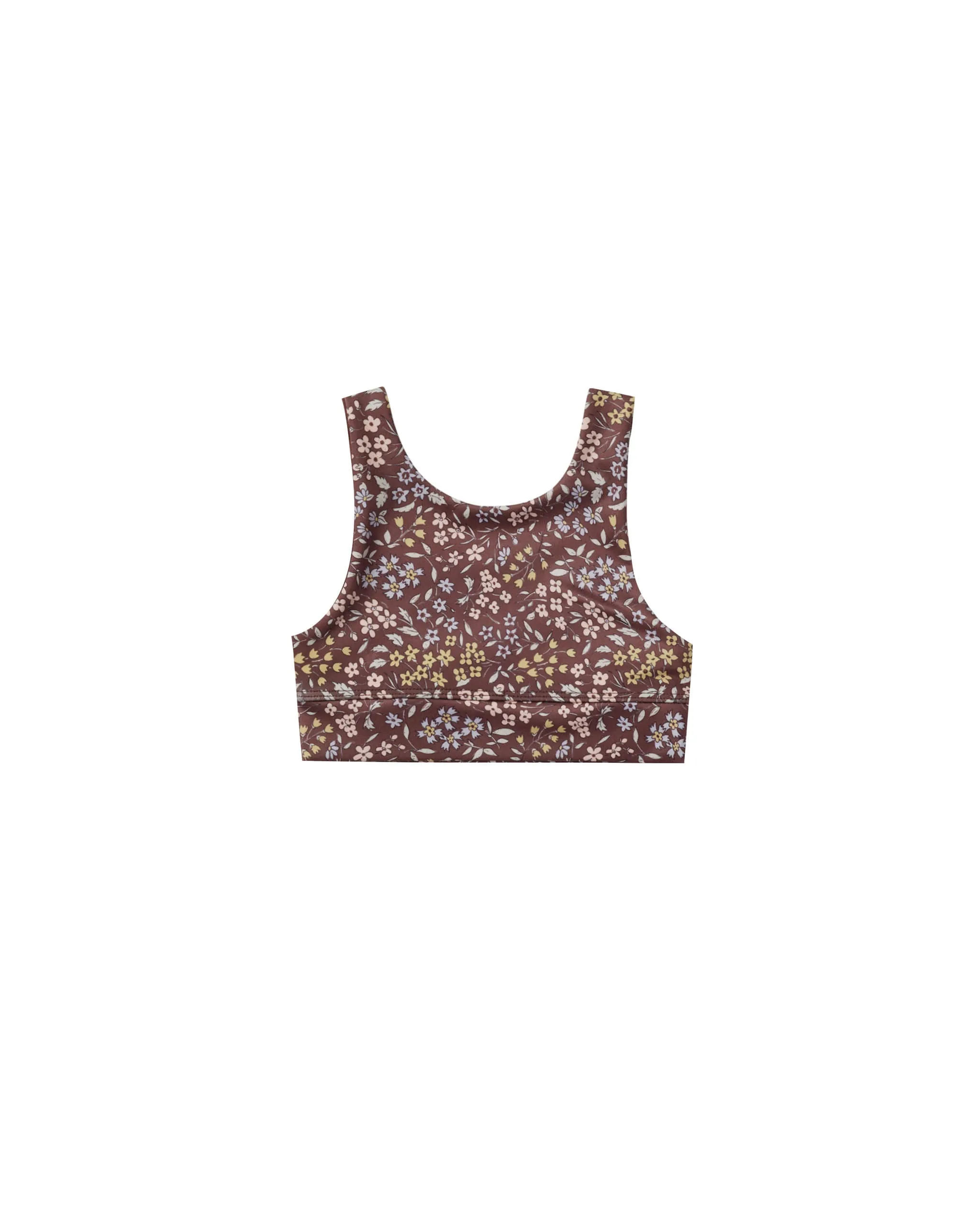 Racerback Sports Bra | Rustic Floral